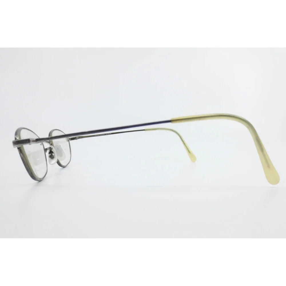 Oliver Peoples OP-557 Oval Eyeglasses Antique Silver Metal Frame Demo Lenses